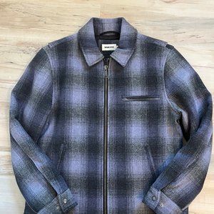 TAYLOR STITCH THE WYATT JACKET IN ASH PLAID WOOL MEDIUM 40 EXCELLENT